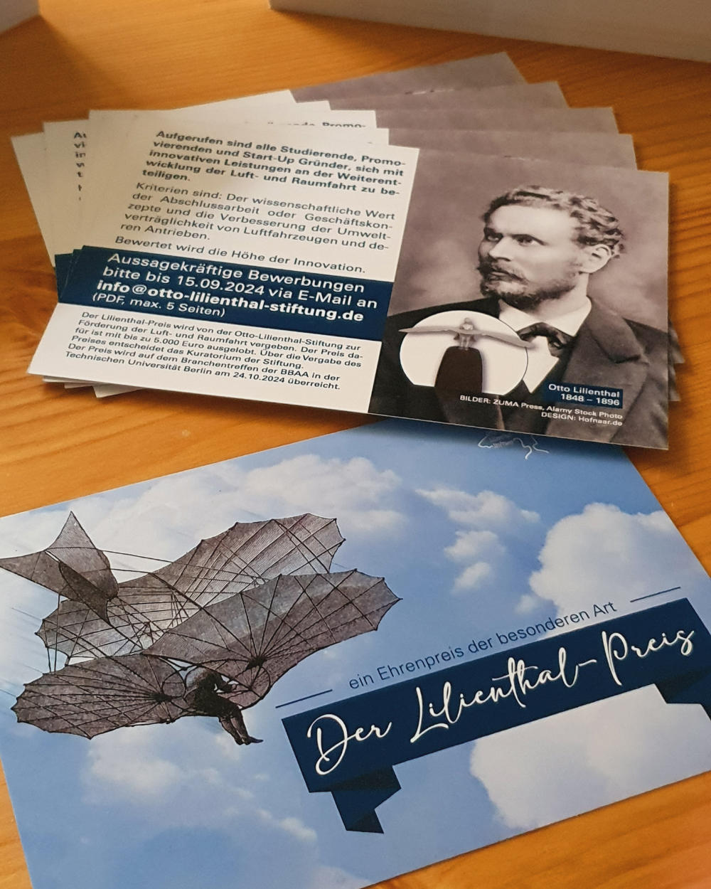 Flyer & Plakate – Otto Lilienthal Stiftung / Preis